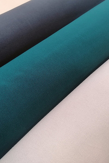 Cotton fabric UNI turquoise dark cotton 220g