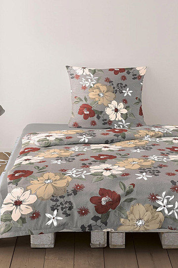 Luxury flannel bedding IRISETTE 8408-60 Maren red