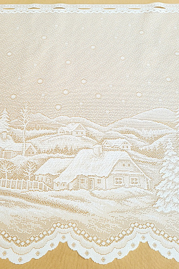 Jacquard curtain - WINTER LANDSCAPE A383101