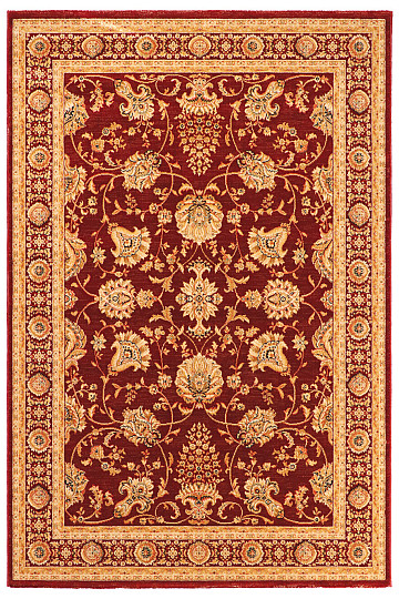 Luxury wool carpet JENEEN 520 burgundy