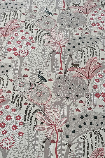 Cotton fabric JUNGLE beige