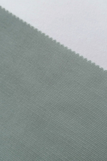 Cotton fabric Corduroy thin - green/grey