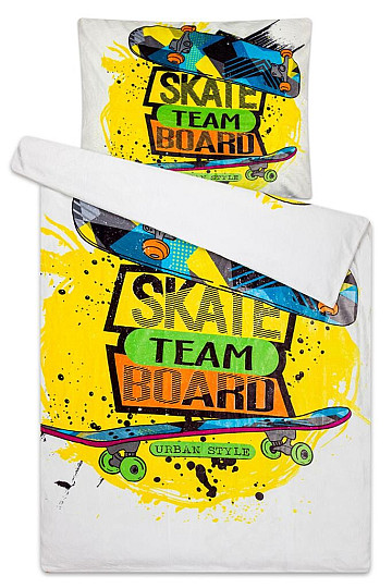 Sheet made of microfiber microflannel - Skate