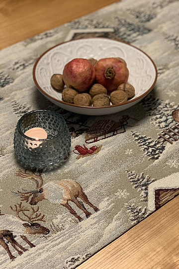 Tapestry tablecloth, scarf WINTER LANDSCAPE ALL
