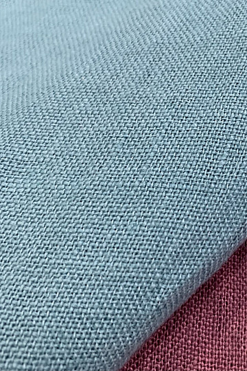 Linen fabric - light teal