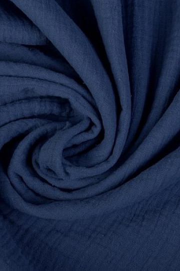 Gauze indigo cotton fabric