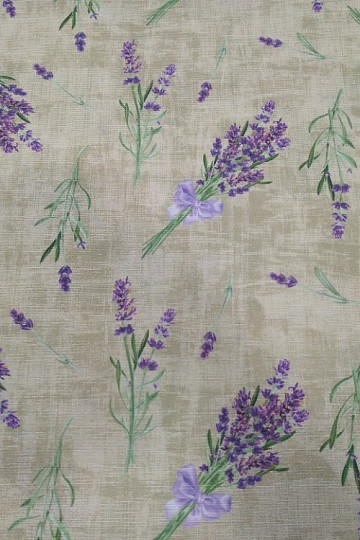 Decorative fabric LAVENDER WITH BOW