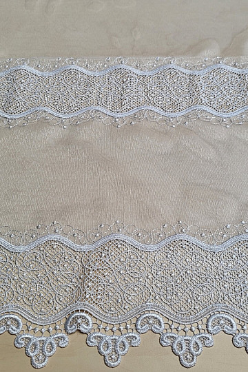 Luxury embroidered curtain GERSTER 11786/0001