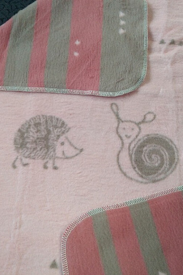 Children's blanket MAJA 1657/10 pink 75x100