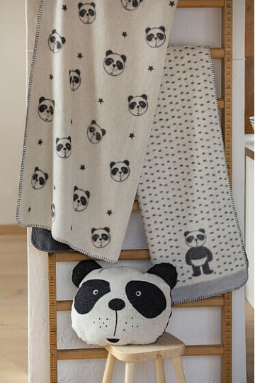 Children's blanket PANDA 2212/60 ivory 75x100