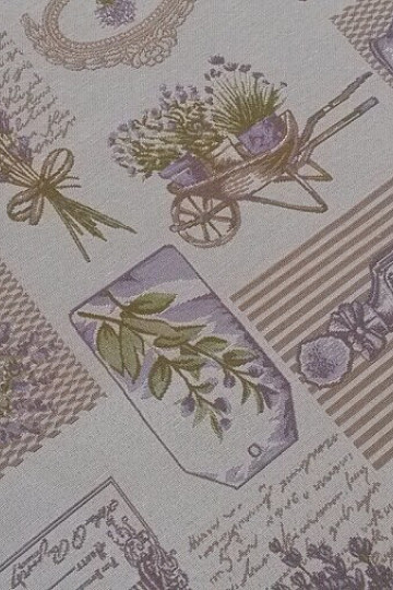 Tapestry tablecloth, LAVANDER shawl