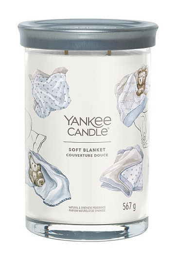 candle YANKEE CANDLE fragrance SOFT BLANKET TUMBER LARGE 2 WICKS
