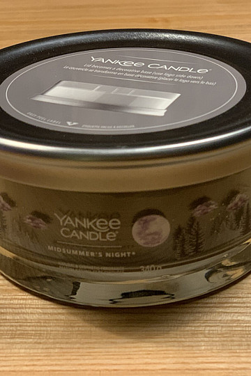 candle YANKEE CANDLE fragrance MIDSUMMER'S NIGHT TUMBER MEDIUM 5 WICKS