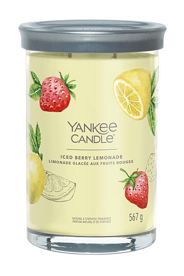 candle YANKEE CANDLE fragrance ICED BERRY LEMONADE TUMBER LARGE 2 wicks