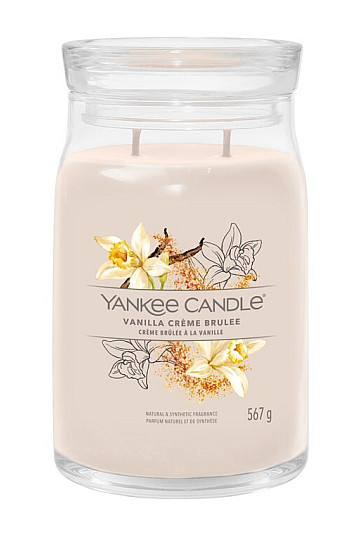 candle YANKEE CANDLE fragrance VANILLA CREME BRULÉE LARGE GLASS 2 wicks