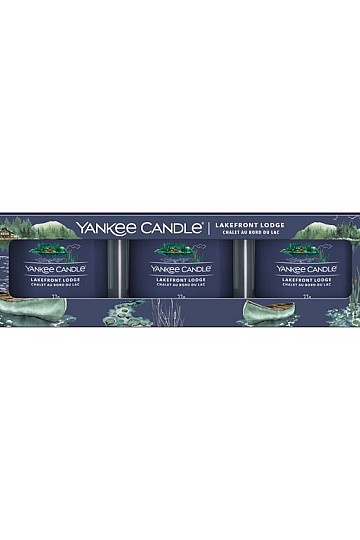 candle YANKEE CANDLE fragrance LAKEFRONT LODGE SET 3 pieces