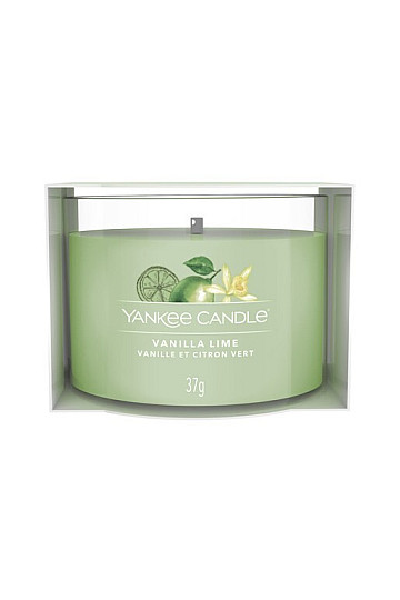 candle YANKEE CANDLE scent VANILLA LIME IN GLASS 37 g