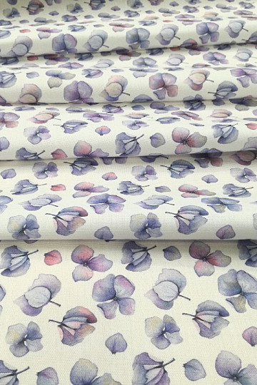 Decorative fabric Purple flowers