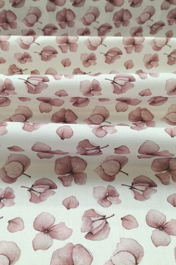Decorative fabric MONTANA OLD PINK FLOWERS