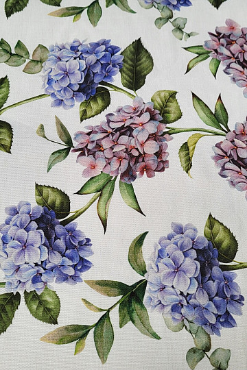 Decorative fabric HYDRANGEA PURPLE