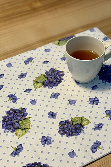 Place setting HYDRANGEA