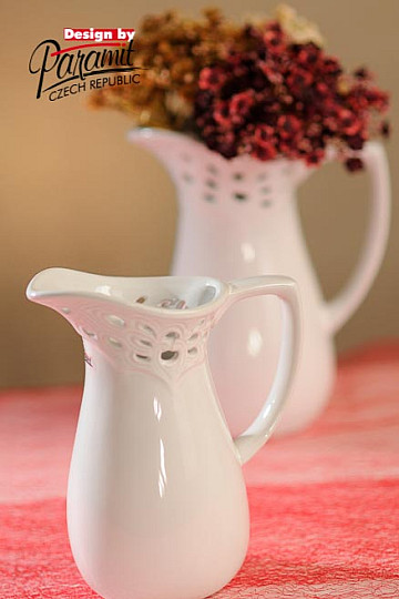 Vase LACE JUG white