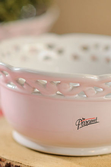 White lace bowl