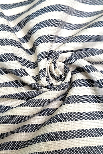 Decorative fabric LEO GRIS gray stripe