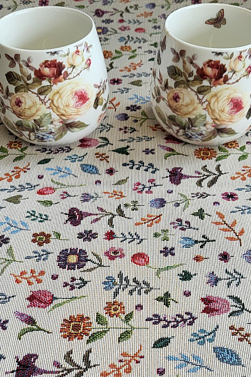 Tapestry tablecloth and scarf GARDEN