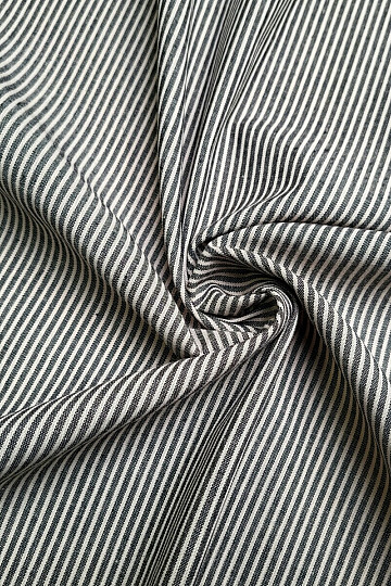 Cotton fabric BLACK STRIPE