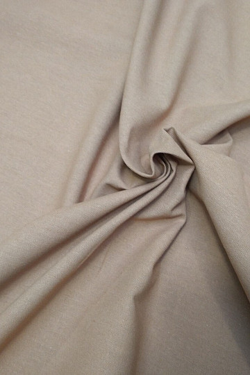 Cotton fabric TEINTURE CARAMEL