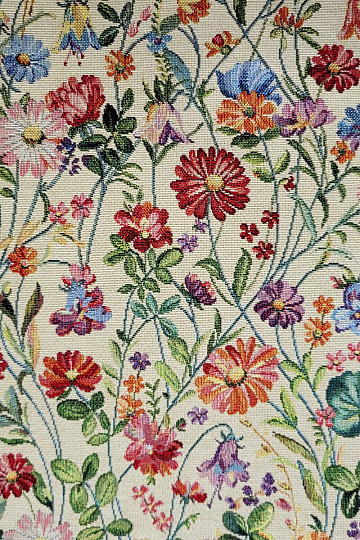 Tapestry fabric SCARLET - SUMMER MEADOW