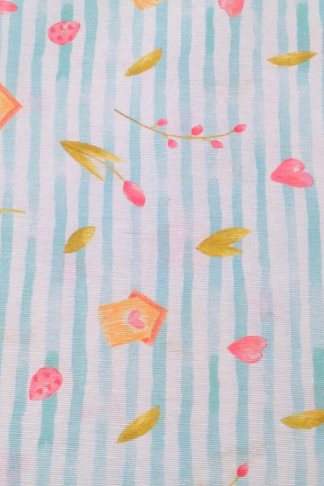 Decorative fabric SPRING BLUE STRIPE