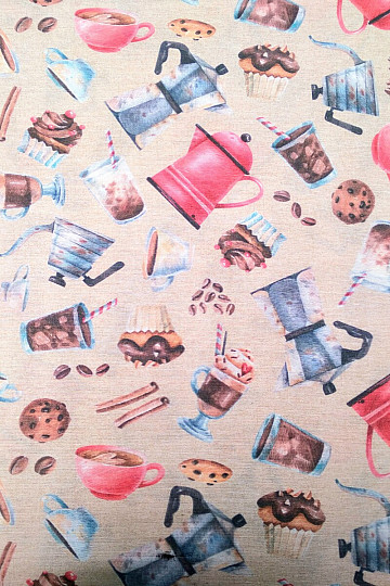 Decorative fabric CAFE