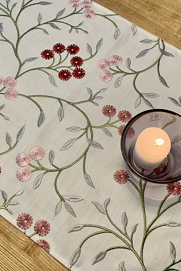 Embroidered shawl FLOWERS