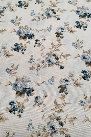 Decorative fabric BLUE ROSE ALISA