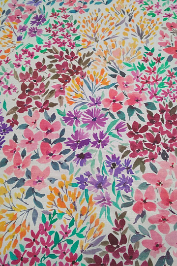 Decorative fabric FLOWERING GARDEN