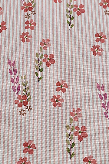 Decorative fabric AVIGNON PINK STRIPE