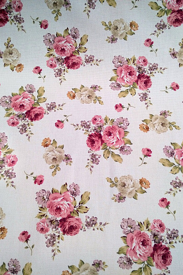 Decorative fabric WARWICK LARGE ROSE