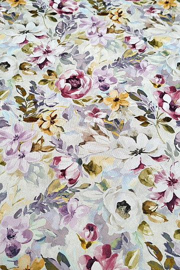 Decorative fabric PALETTE OF FLOWERS