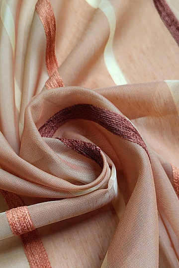 Decorative fabric with stripes