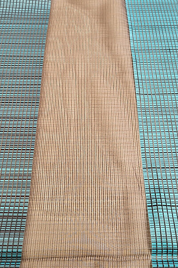 Decorative fabric BROWN TURQUOISE STRIPE