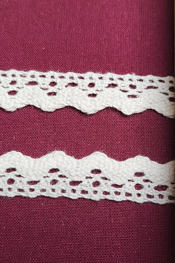 Cotton lace 5420 16mm WHITE