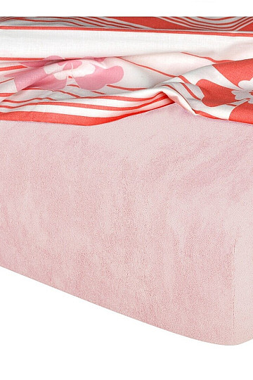 Terry cloth sheet color POWDER