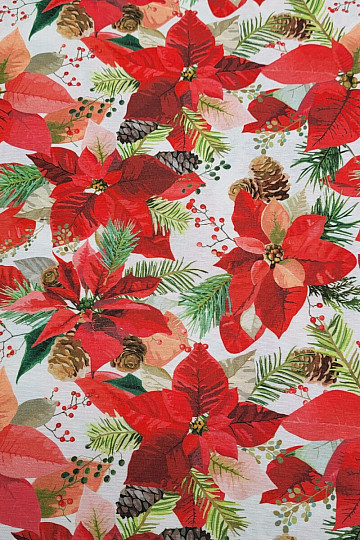 Decorative fabric CHRISTMAS STAR MIX
