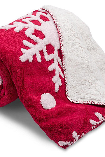 blanket Sheep CHRISTMAS RED 150x200
