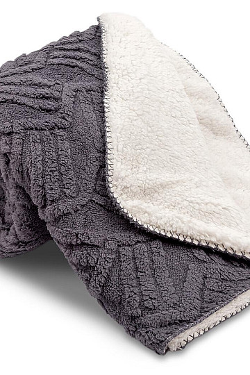 blanket Lamb LINES ANTHRACITE 150 x 200
