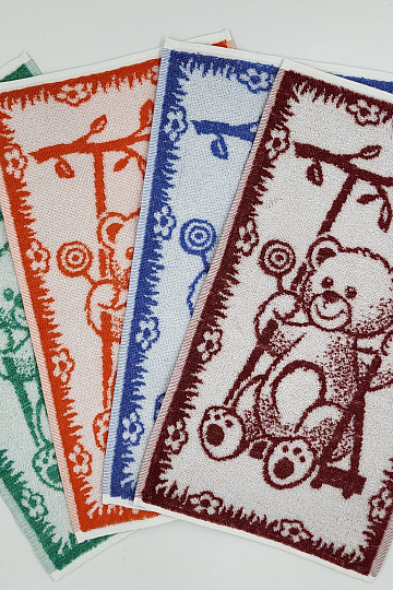 Children's towel TEDDY BEAR - mix of colors