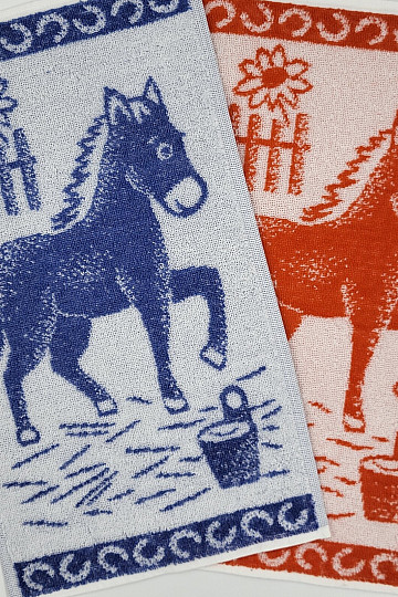 Children towel HORSE - mix of colors