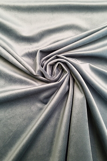 Velvet decorative fabric RIVIERA GRAY BEIGE